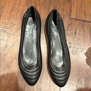 AGL Women's Black Quilted Flats